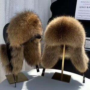 Luxurious Brown Fur Hat for Women